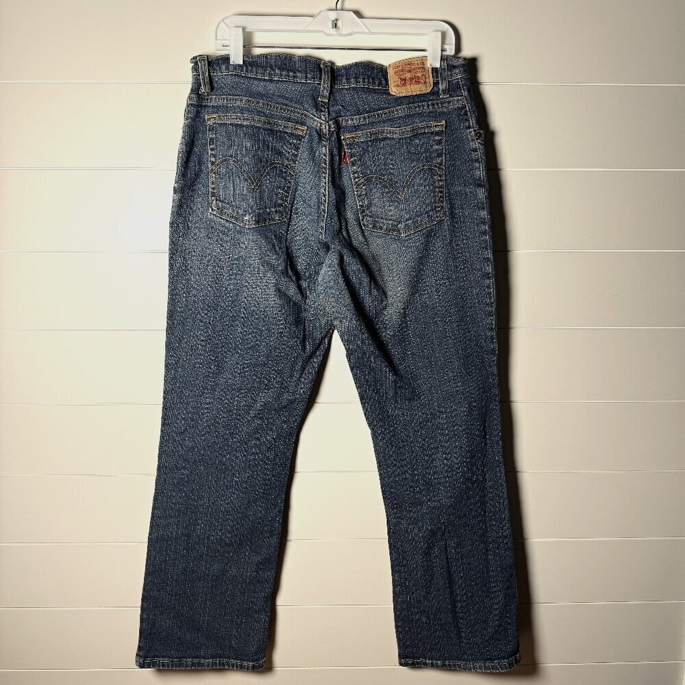 Levi’s 550 Relaxed Bootcut Stretch size 16M Medium Denim Blue Jeans - Picture 4 of 7